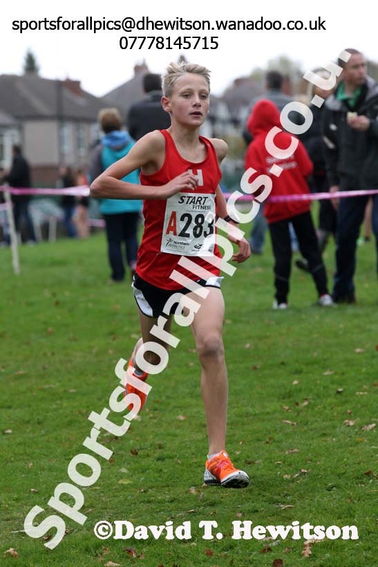Boys under-13s Northern Cross Country Relays, Graves Park, Sheffield. Photo: David T. Hewitson/Sports for All Pics